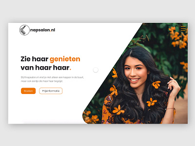 hairdresser webdesign concept