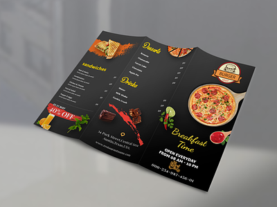 Tri-Fold brochure advert advertisement brochure brochure design business flyer corporate flyer flyer menu list price list