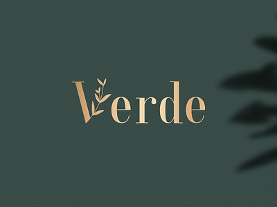 Verde - Logo Design for Organic Skin Care Products design graphic design illustration logo design typography vector
