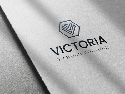 Victoria - Logo Design for Diamond Boutique branding design graphic design illustration jewelry logo typography