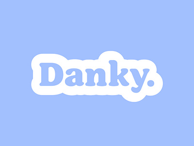 Logo Design for Danky blue blue logo branding design graphic design illustration kids logo lettermark logo logo logo design pastel pastel logo rounded logo soft blue soft logo typography vector