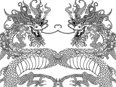 Liefhebber Design  Illustration vector, Art à thème dragon