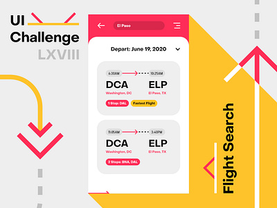 Daily UI 68 - Flight Search