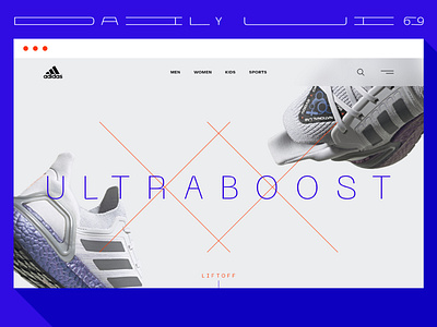 Daily UI 69 69 adidas dailyui illustrator sneakers uiux web design xd