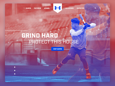 Daily UI Challenge—Landing Page baseball daily ui daily ui 003 dailyui landing landingpage uiux web