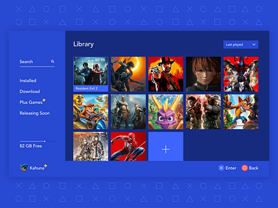 Daily UI Challenge—Search 022 daily ui dailyui gaming illustrator interface playstation search uiux vector video games xd