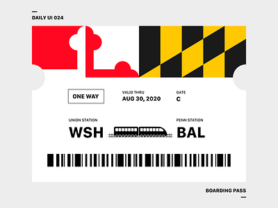 Daily UI Challenge—Boarding Pass