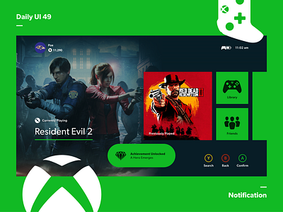 DailyUI 49—Notification 49 dailyui illustrator vector videogames xbox xd