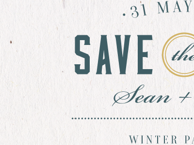 Save the Dates invitation rustic save the date typography wedding