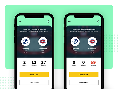 Daily UI 014 - Countdown Timer app betting dailyui mobile sports ui