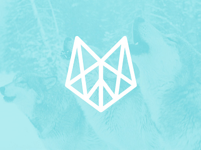 Therewolf Logo brand branding concept logo mark therewolf triangles wolf