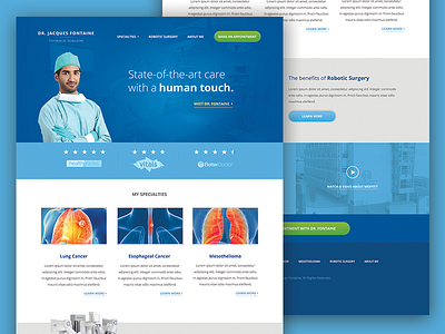 Surgeon Website doctor homepage medical surgeon website