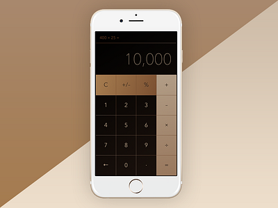 Daily UI 004 - Calculator calculator dailyui rose gold ui