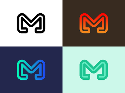 M Logos branding logo m mark