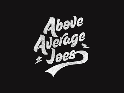 Above Average Joes lettering