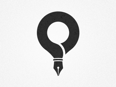 Leave A Mark Logo Concept branding logo map marker pen pin
