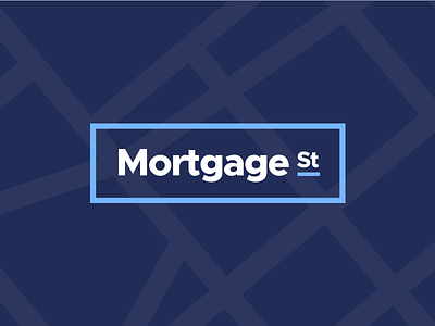 Mortgage Street Branding branding finance identity logo mortgage street