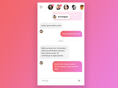 Daily UI 013 - Direct Message chat daily ui ui