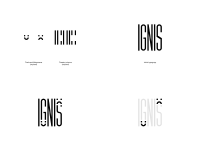 IGNIS - Theatrical troupe branding graphic design illustration illustrator logo