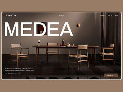 Furniture. Interaction concept furniture interaction motion typography ui ux webdesign