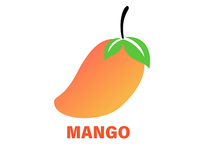 mango design typography vector