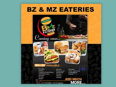 Bm Eateries design graphics