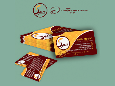 solit Business card design graphic design