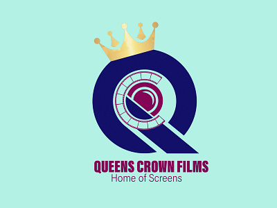 queens crown design graphics logo