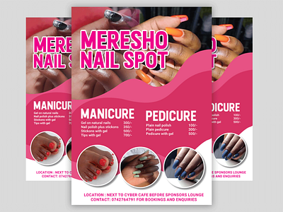 Meresho Nail Spot brand design design graphic design