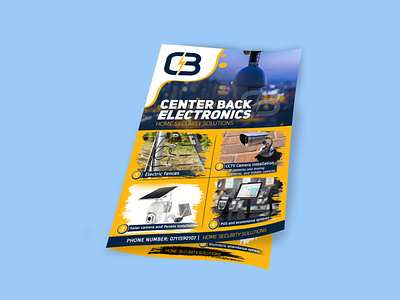 Center Back Brochure design graphic