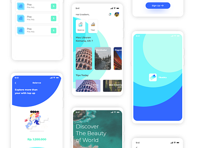 Tiketku Apps android simple tickets tour travel ui uiux ux