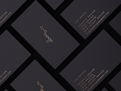 anabraga business cards behance 808x632