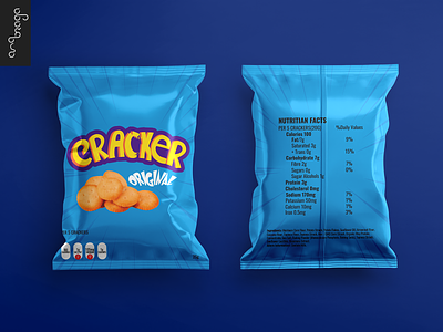 Cracker Cookies Packaging Design branding design illustration label packaging