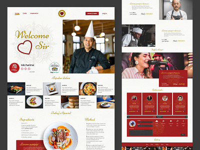 Landing page for restaurants