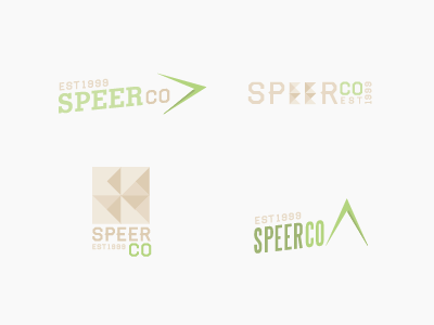 SpeerCo Lockups branding identity leed logo realty