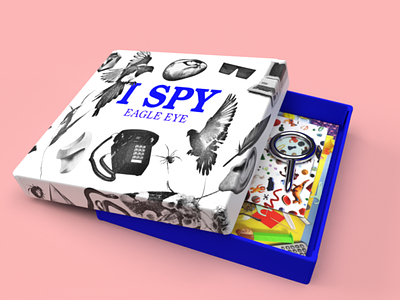 I spy with my little eye... 3d art adobe blue boardgame design dimension dribbbleweeklywarmup game glass illustration lineart materials novelty sketches textures