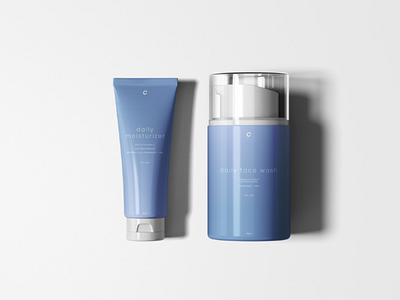 Cosmetics Packaging branding design minimalistic packaging product simple typography