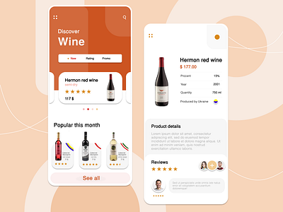 Wine app (1) app design ui ux wine