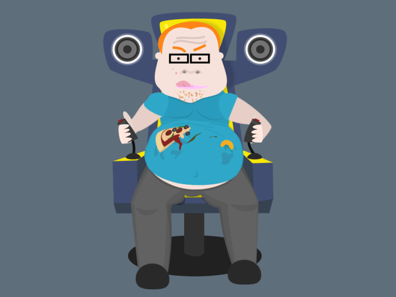 GIF) Gamer Nerd Animation by George Goodman on Dribbble