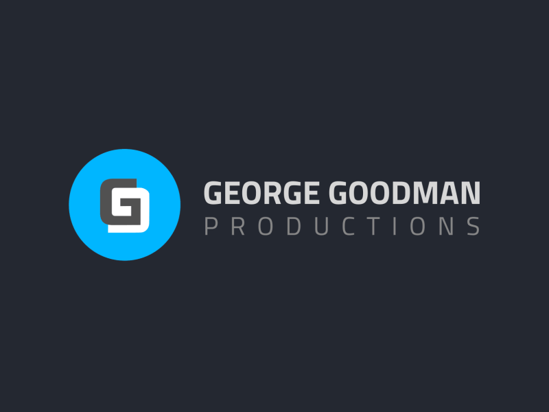 (GIF) George Goodman Productions Logo Bumper animation bumper clean gif logo production reveal simple vector video