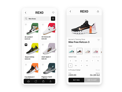 Shoes App UI Design adobe xd app design app ui attractive ui clear design dribble best shots fashion minimal mobile app shoes shoes app shoes store store app uidesign