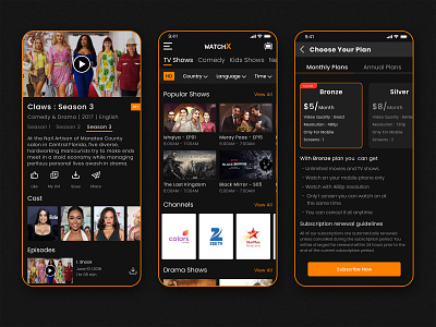 WatchX - Mobile TV App UI Kit