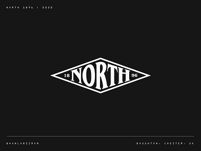North 1896 badge black branding clean date icon identity identitydesign logo logodesign logomark mark north old simple sticker
