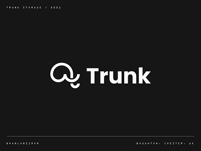 Trunk Storage black brandidentity branding branding design clean elephant identitydesign ivory logo logodesign logomark simple storage trunk tusk