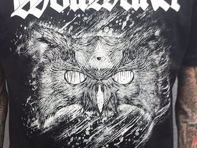 wolfwaker- Owl band design earth hyperspace merch metal planetary wolfwaker