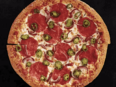 Pizza Slices animation gsap javascript pizza