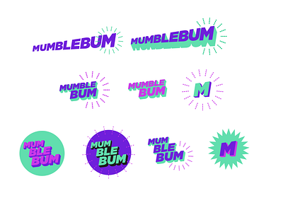 Mumblebum logo branding design logo vector
