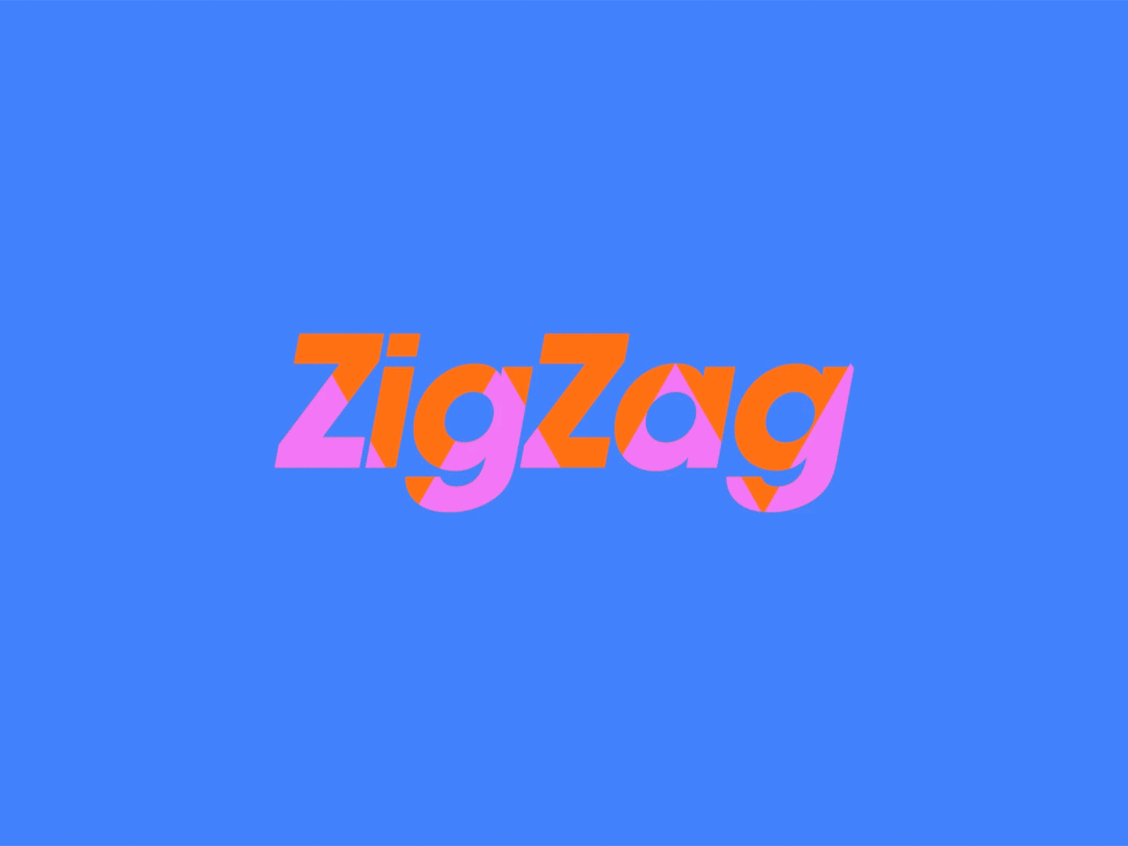 ZigZag animation animation branding design gif