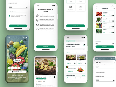 Sunrise Restaurant & Supermarket App app design ios apps uidesign uiux