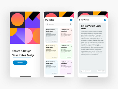 Notes App UI ios apps ui uiux ux